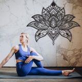 NEVATEXTILE Metal Duvar Dekoru Büyük Hayat Ağacı (SİYAH, 90 cm x 100 cm, Mandala Lotus)