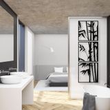 Nevatextile Metal Duvar Sanatı, 3 Adet Bambu Ağacı Dikey Duvar Dekorasyonu Oturma Odası, Yemek Odası, Yatak Odası, Banyo için Modern İç Dekorasyon (her panelde 30,48 x 30,48 cm)