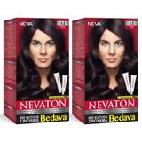 Nevaton 4.0 Kahve Kalıcı 2 Kutu Krem Saç Boyası