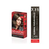 Nevaton 7.11 KUMRAL YOĞUN KÜLLÜ Kalıcı Krem Saç Boyası Seti (X2)