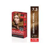 Nevaton 7.3 KARAMEL KUMRAL Kalıcı Krem Saç Boyası Seti (X2)