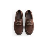 Ne&Ve Shoes Kahve Kadife Kadın Günlük Rahat Bağcıklı Ayakkabı
