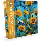 Neverland 1000 Parça Ayçiçekleri Puzzle Orta Zorluk Seviyesi Sanatsal Tasarım