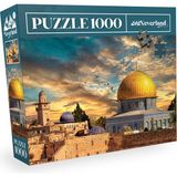 Neverland 1000 Parça Kudüs Temalı Orta Zorluk Mavi Mukavva Puzzle 48x68 cm Koleksiyonluk