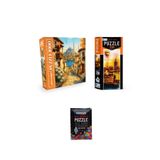 Neverland 1000 PARÇA PUZZLE ESKİ İSTANBUL SOKAĞI VE 230 PARÇA GALATA KULESİ VE PUZZLE YAPIŞTIRICISI
