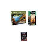 Neverland 1000 PARÇA PUZZLE GÜNEŞLİ TERAS VE 230 PARÇA KIZ KULESİ VE PUZZLE YAPIŞTIRICISI
