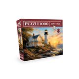 Neverland 1000 Parça Puzzle - Lighthouse Sunset (Deniz Feneri Günbatımı)