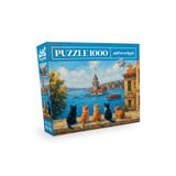 Neverland 1000 Parça Puzzle - Maiden's Tower Cats (Kız Kulesi Kedileri)