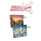 Neverland 2 Adet 1000 Parça Puzzle - Colmar ve Kız Kulesi
