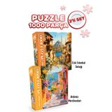 Neverland 2 ADET 1000 PARÇA PUZZLE- ESKİ İSTANBUL SOKAĞI VE AKDENİZ MERDİVENLERİ