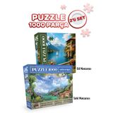 Neverland 2 ADET 1000 PARÇA PUZZLE- GÖL MANZARASI VE SAHİL MANZARASI