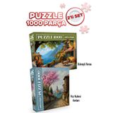 Neverland 2 ADET 1000 PARÇA PUZZLE - GÜNEŞLİ TERAS VE KIZ KULESİ ANILARI