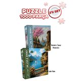 Neverland 2 ADET 1000 PARÇA PUZZLE - KIZ KULESİ ANILARI VE GÖL MANZARASI