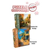 Neverland 2 ADET 1000 PARÇA PUZZLE - SONBAHAR KAFE YOLCULUĞU VE DENİZ KIYISINDA BİSİKLET