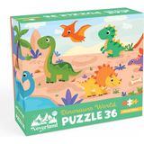 Neverland 36 Parça Çocuk Puzzle- Dınosaurs World (Dinozorların Dünyası)