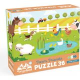 Neverland 36 Parça Çocuk Puzzle - Farm Frıends (Çiftlik Arkadaşları)
