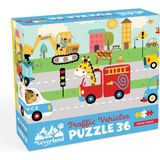 Neverland 36 Parça Çocuk Puzzle - Traffıc Vehıcles (Trafik Taşıtları)