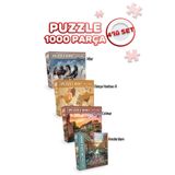 Neverland 4 Adet 1000 Parça Puzzle - Colmar / Amsterdam / Dünya Haritası Iı / Atlar