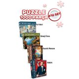 Neverland 4 ADET 1000 PARÇA PUZZLE -KIZ KULESİ VE HUZURLU MANZARA VE ATATÜRK VE GÜNEŞLİ TERAS