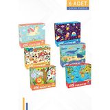 Neverland 6 FARKLI 60 PARÇA ÇOCUK PUZZLE