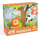 Neverland 60 Parça Çocuk Puzzle - Jungle Buddies (Orman Arkadaşları)Eğitici Tema ile 3+ Yaş Aralığına Uygun