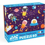 Neverland 60 Parça Eğitici Çocuk Puzzle - Uzay Kaşifleri 3+ Yaş İçin Eğlenceli Tasarım