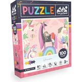 Neverland Unıcorn 100 Parça Puzzle El-Göz Koordinasyonunu Destekler 17,5x22x5,5 cm