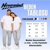 Nevermind Anne Baba Kombini Mom Dad Baskılı Çift Tişört Oversize Unisex 2’li Set - Antrasit - XL