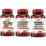 Nevfix 3’lü Set Vitamin C - Collagen Hyaluronic Acid - Glucosamine Chondroitin Msm