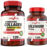 Nevfix Collagen Hyaluronic Acid 120 Tablet + Selenyum 200 Mcg 120 Tablet