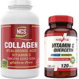 Nevfix Collagen Hyaluronic Acid 300 Tablet Vitamin C 120 Tablet