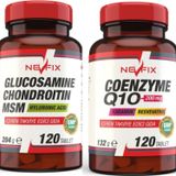 Nevfix Glucosamine Chondroitin MSM 120 Tablet + Coenzyme Q10 200 mg 120 Tablet