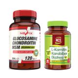 Nevfix Glucosamine Chondroitin MSM 120 Tablet + Ncs L-Karnitin Karabiber Ekstresi 60 Tablet