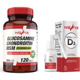 Nevfix Glucosamine Chondroitin Msm 120 Tablet Nevfix Vitamin D3 Sivi Sprey