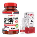 Nevfix Magnesium Citrate Vitamin B-6 120 Tablet Nevfix Vitamin D3 Sivi Sprey