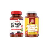 Nevfix Vitamin C Çinko Propolis 60 Tablet &+Vitamin D3-K2 120 Tablet