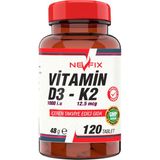Nevfix Vitamin D3 1000 IU 120 Tablet Bağışıklık Sistemi ve Kemik Sağlığını Destekleyici Takviye