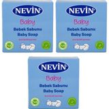 Nevin Bebek Sabunu 100GR 3 Adet - Beyaz - Mavi