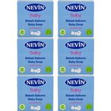 Nevin Bebek Sabunu 100GR 6 Adet - Beyaz - Mavi