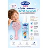 Nevin Kolay Tarama Saç Spreyi ve Çocuk Tarak Seti - Acısız Düğüm Çözücü Saç Açıcı Bakım Seti - Pembe - Mavi