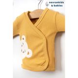 Nevran Kids Bear Organik 5'li Hastane Çıkışı Seti - 0 - 3 Ay - Açık Hardal