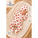 nevrankids Heart Big Pattern 5'li Hastane Çıkışı Kız Bebek Giyim
