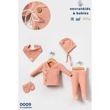 nevrankids Organik Ip Bağlama’lı Kokonat Düğme 5'li Hastane Çıkışı Unisex Günlük Kullanım için - Pembe - Yenidoğan