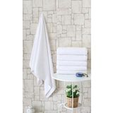 Nevresim Dünyası Beyaz Otel Tipi 6'lı 70x140 CM Banyo Havlusu