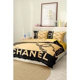 Nevresim Takımı Çift Kişilik Pamuklu Saten Kumaş 6 Parça 3D Dijital Baskı Duvet Cover Set Model No:24