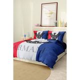 Nevresim Takımı Çift Kişilik Pamuklu Saten Kumaş 6 Parça 3D Dijital Baskı Duvet Cover Set Model No:4