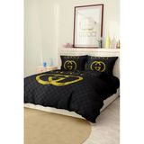Nevresim Takımı Çift Kişilik Pamuklu Saten Kumaş 6 Parça 3D Dijital Baskı Duvet Cover Set Model No:57