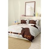 Nevresim Takımı Çift Kişilik Pamuklu Saten Kumaş 6 Parça 3D Dijital Baskı Duvet Cover Set Model No:66