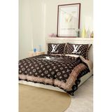 Nevresim Takımı Çift Kişilik Pamuklu Saten Kumaş 6 Parça 3D Dijital Baskı Duvet Cover Set Model No:74