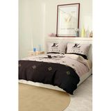 Nevresim Takımı Çift Kişilik Pamuklu Saten Kumaş 6 Parça 3D Dijital Baskı Duvet Cover Set Model No:75